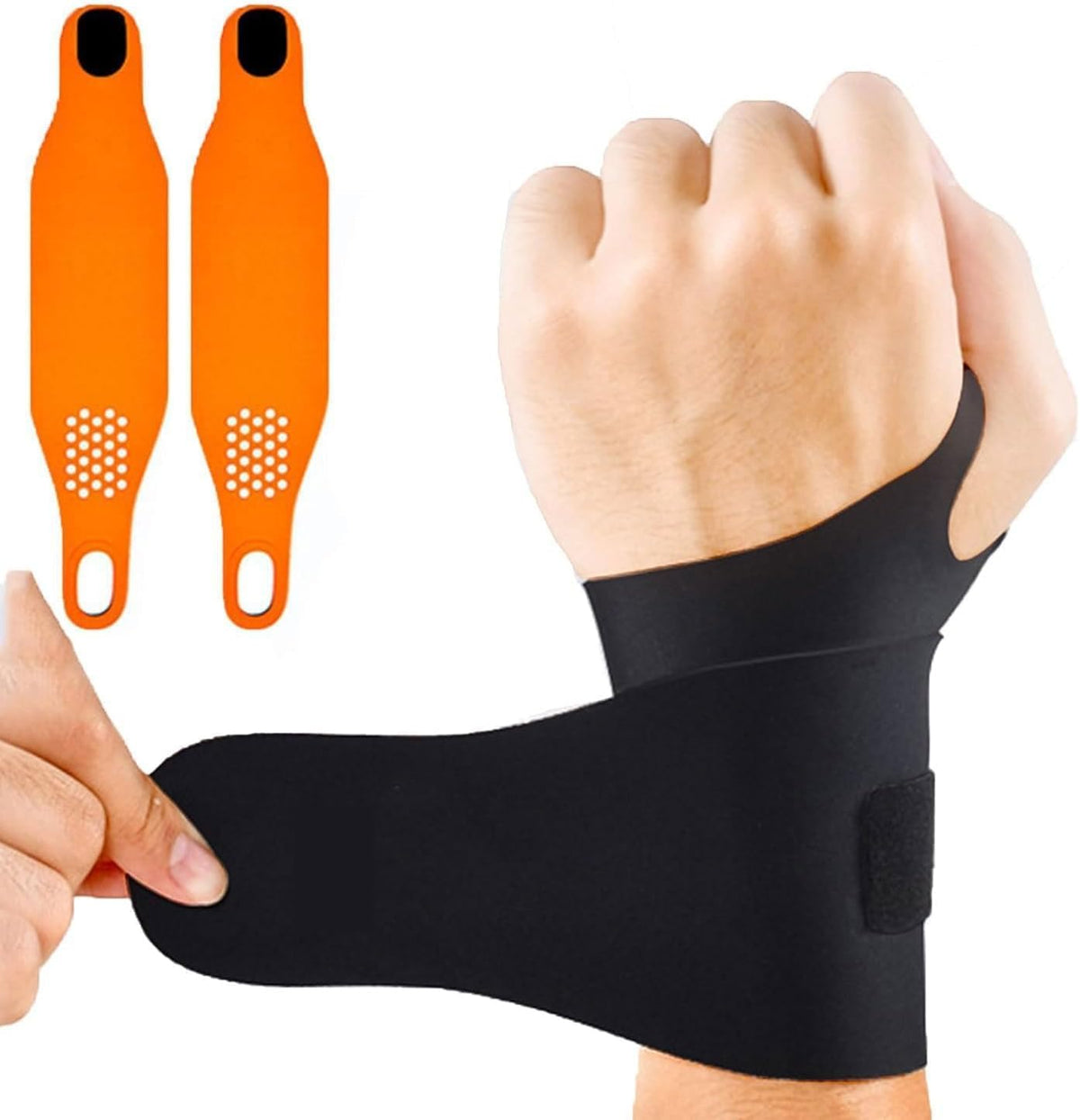Wrist Brace,Wrist Support for Carpal Tunnel Pain Relief,Ulnar Brace Ultra-Thin Elastic for Tear,Wrist wraps Repetitive Wrist Use Injury,Fits Both Wrists