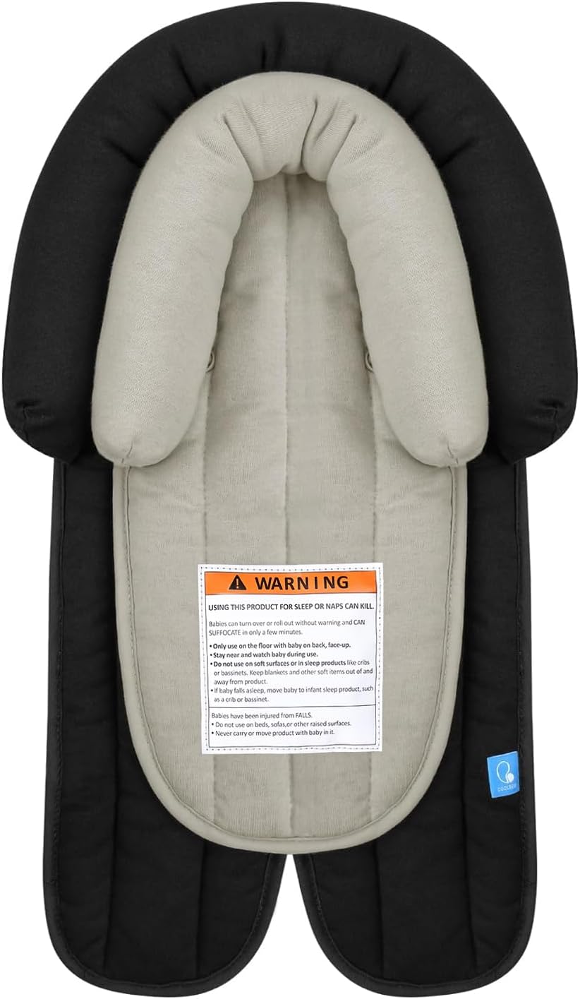 COOLBEBE 3-in-1 Reversible Newborn Car Seat Insert, Baby Head Support Pad