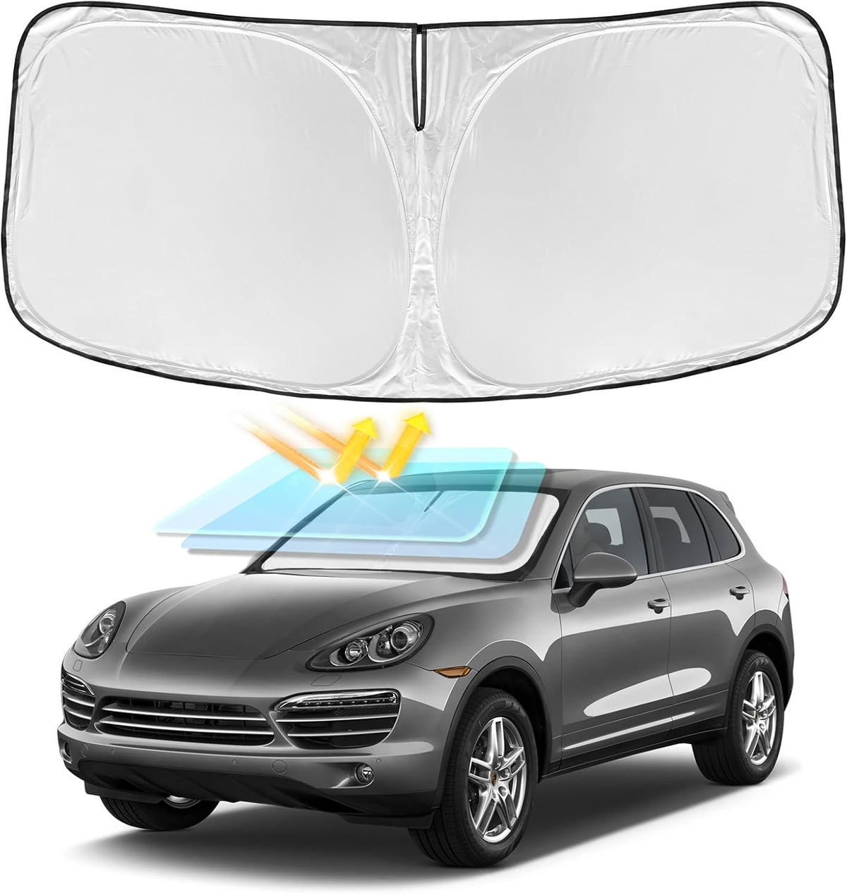 for Toyota Tacoma 2016-2024 2025 2026 Sun Shade Sunshade Windshield Cover