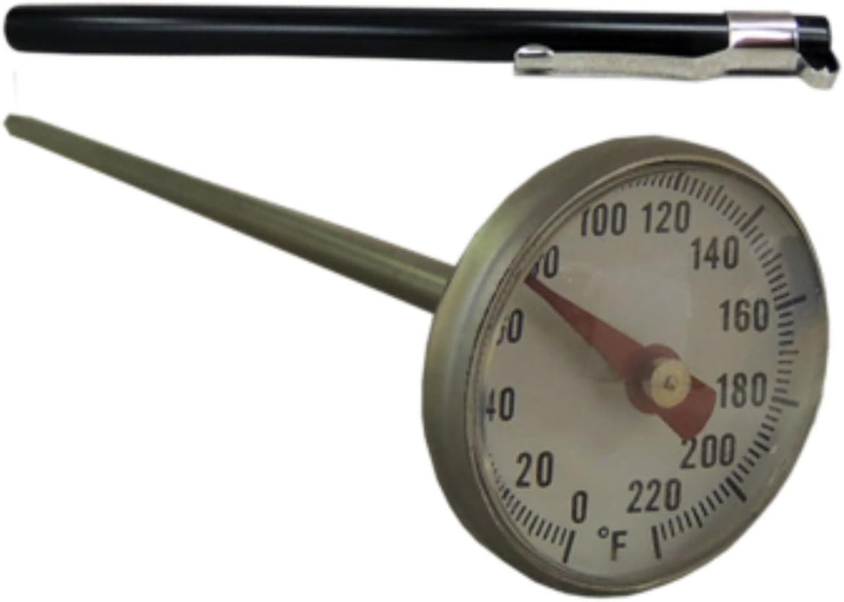 Supco ST02 Stainless Steel HVAC/R Pocket Dial Thermometer, 0 to 220F
