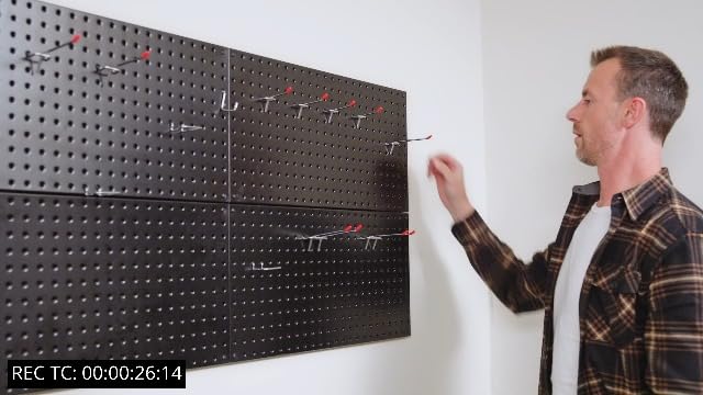 Ultrawall Metal Pegboard Wall Panels, Peg Boards for Garage Tool Storage