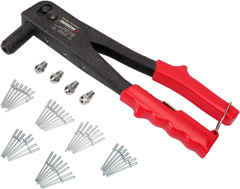 Arrow Heavy Duty Riveter Kit with Assorted 120 Rivets