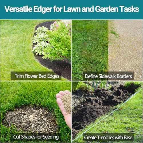 Edger Lawn Tool 41in Border Edger with Tempered Spring Steel Blade