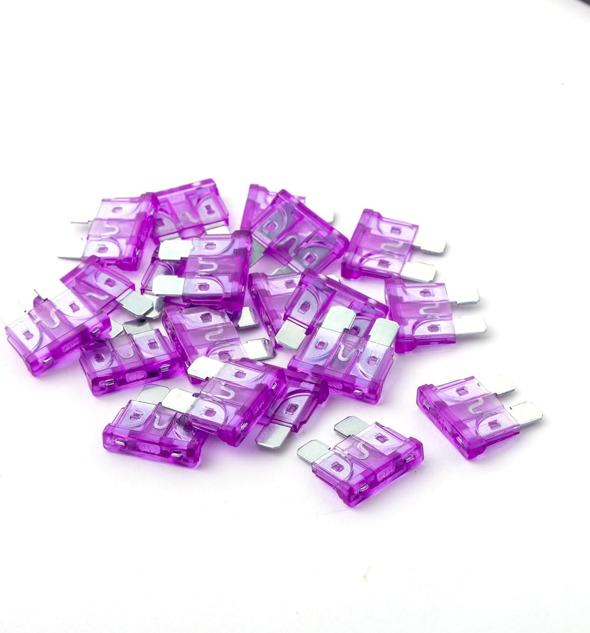 3 Amp Fuse HVAC ATO 20Pcs - 3A Standard Blade Car Fuses Replacement