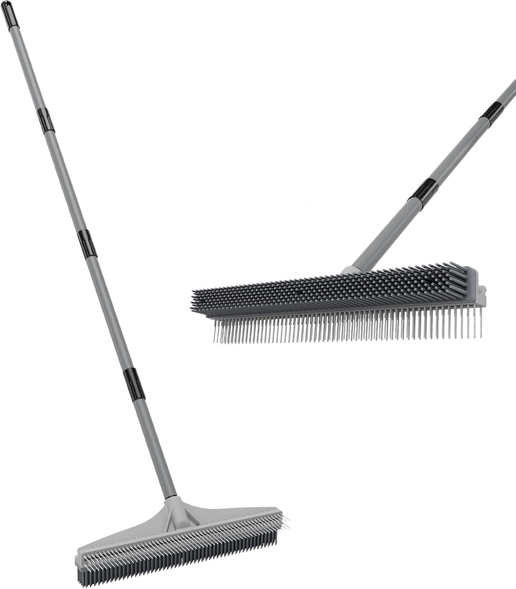 Walensee Carpet Rake, 2-in-1 Nylon Carpet Brush & Pet Hair Rake