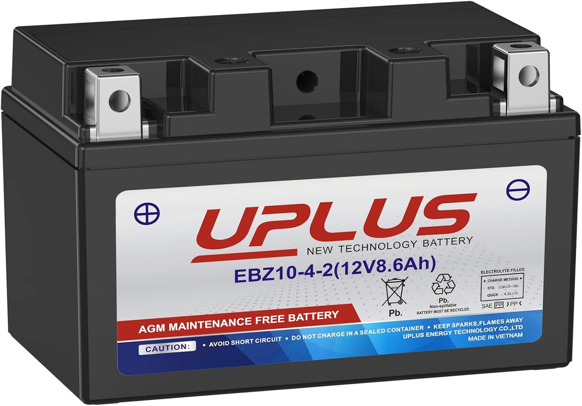 UPLUS ATV Battery YTX14AH-BS, EB14A-4 Scooter Snowmobile UTV Motorcycle Battery Maintenance Free - Sealed AGM Powersports Batteries Compatible with Yamaha Honda Suzuki Kawasaki Polaris