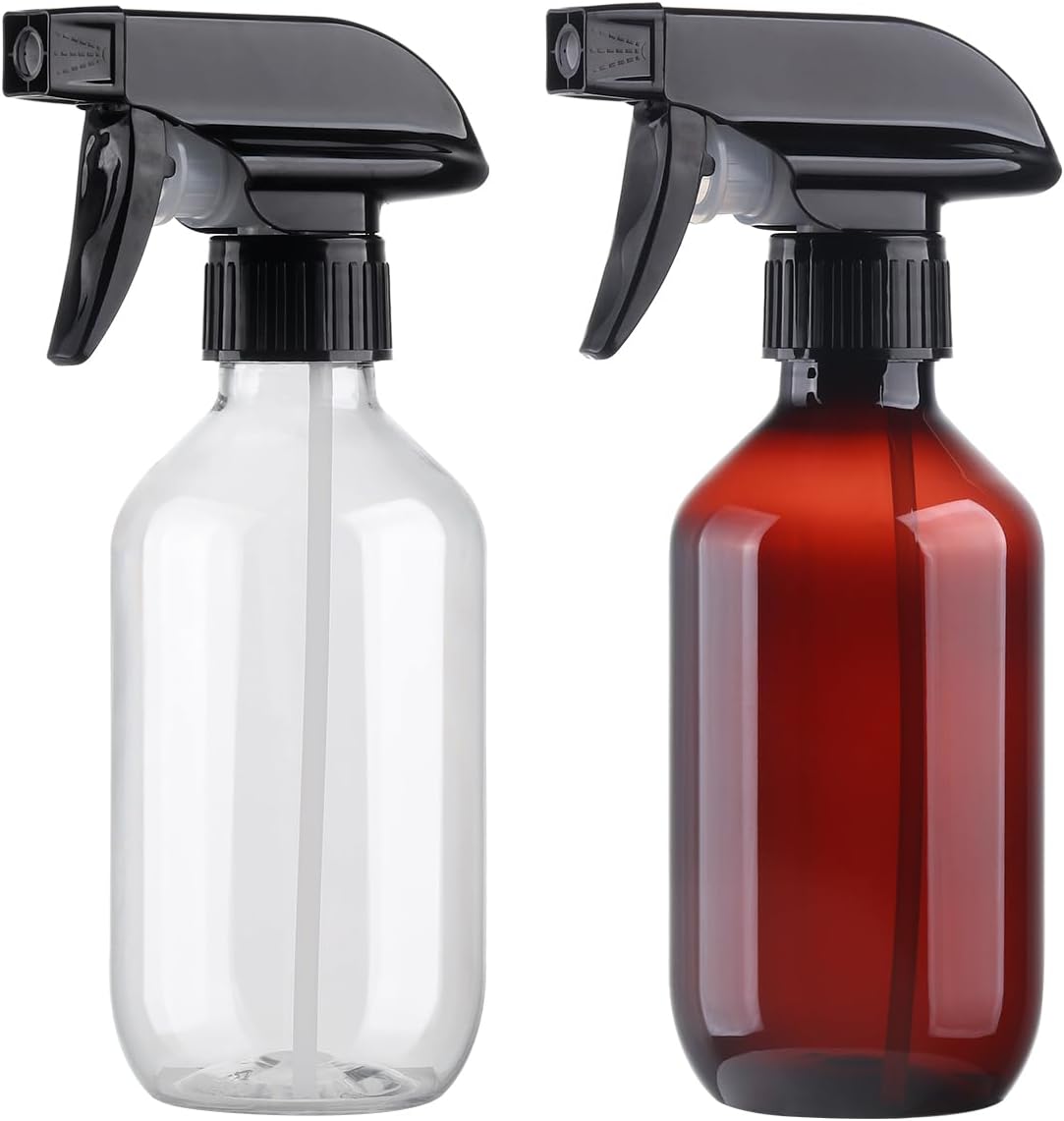 Spray Bottles 2Pack 10oz Fine Mist Empty Squirt Bottle for Cleaning