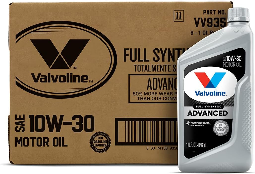 Valvoline Advanced Full Synthetic SAE 10W-30 Motor Oil 5 QT