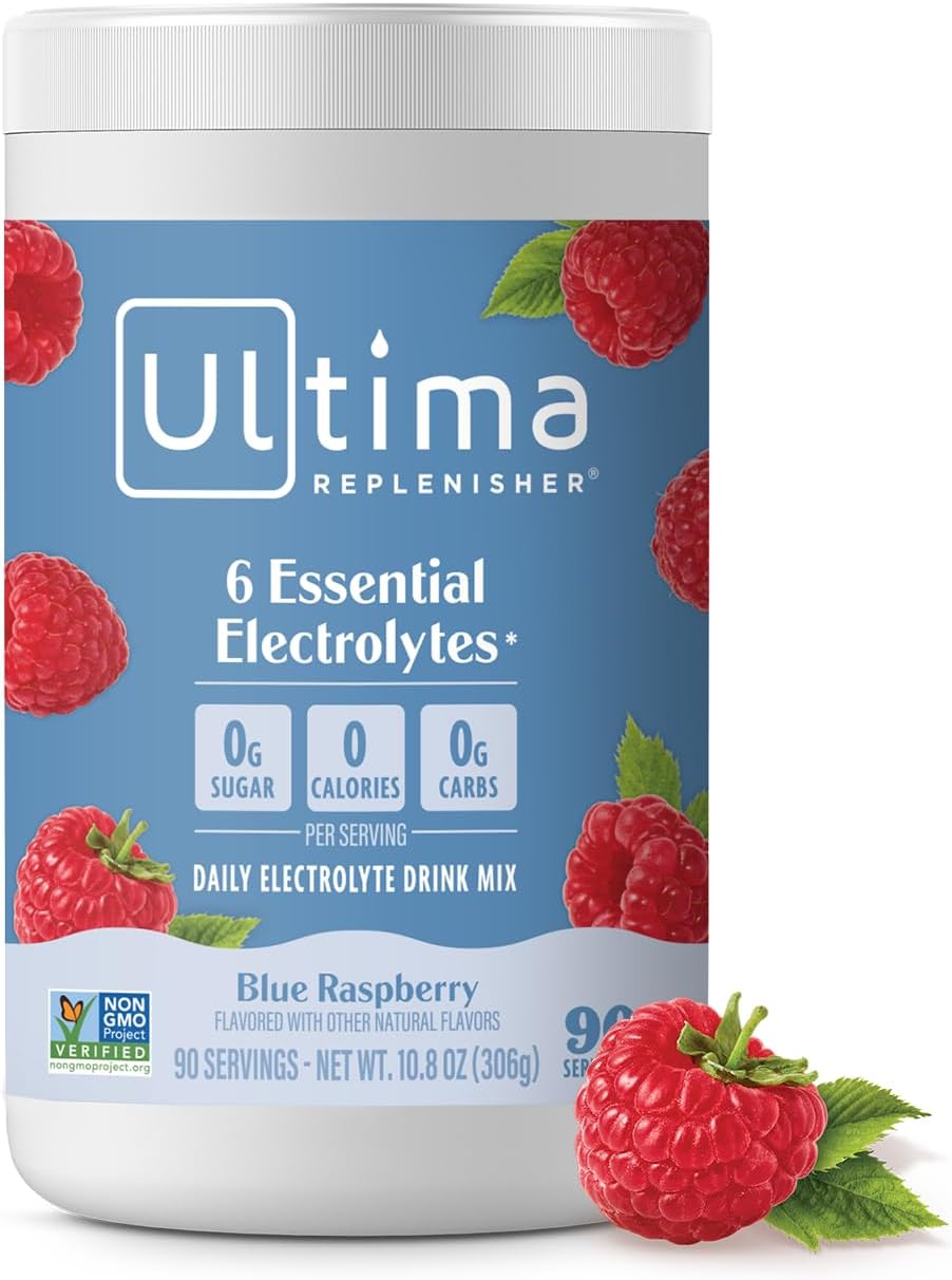 Ultima Replenisher Daily Electrolyte Powder Drink Mix, 90-Serving Canister