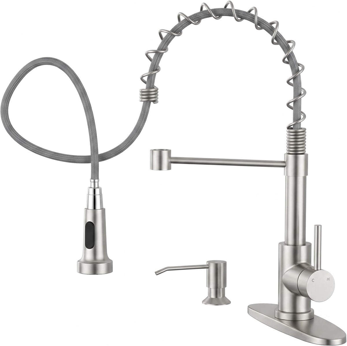 WEWE Drinking Water Faucet for RO System and Bar Sink, Brushed Nickel