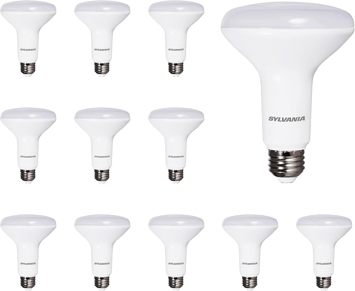 Sylvania ECO LED BR30 Light Bulb, 65W = 10W, Dimmable, Frosted Finish, 650 Lumens, 2700K, Soft White - 4 Pack (40870)