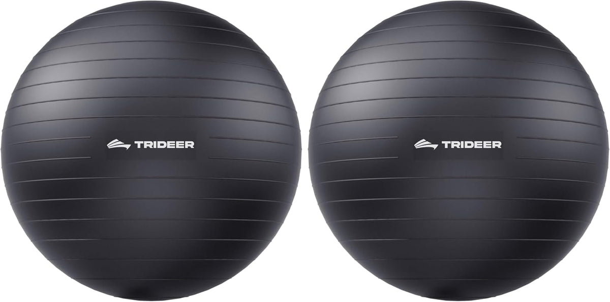 Trideer Yoga Ball for Exercise, Pregnancy, Physical Therapy, Pump Included