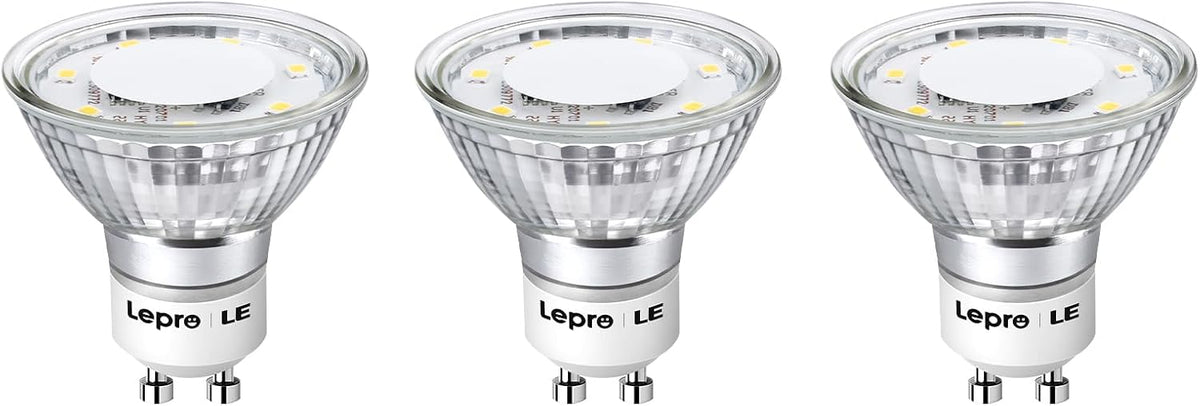 Lepro Non-Dimmable GU10 LED Light Bulbs 4W 350LM 5000K Daylight White 6PC