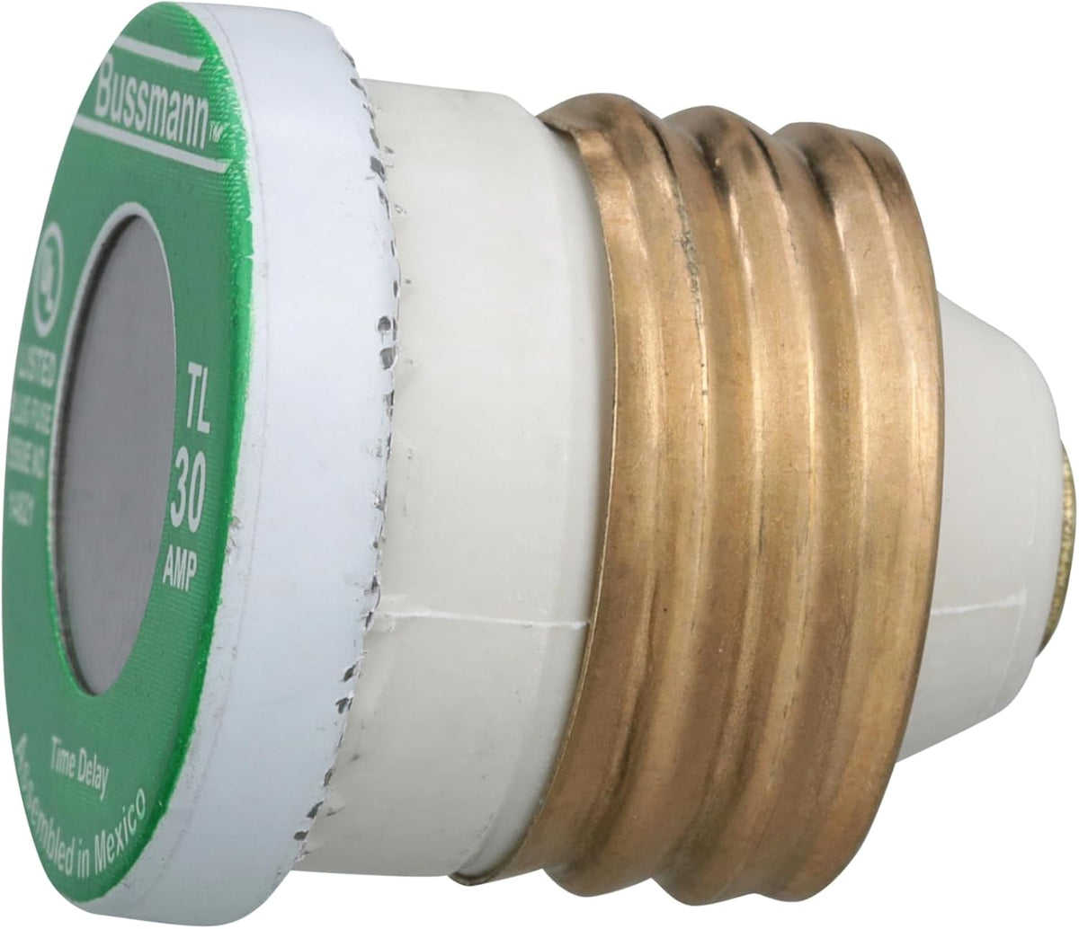 Bussman TL-30PK4 30 Amp TL Edison Plug Time Delay Fuse 4 Count