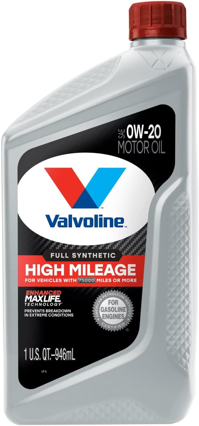 Valvoline High Mileage with MaxLife Technology SAE 10W-40 Synthetic Blend Motor Oil 5 QT