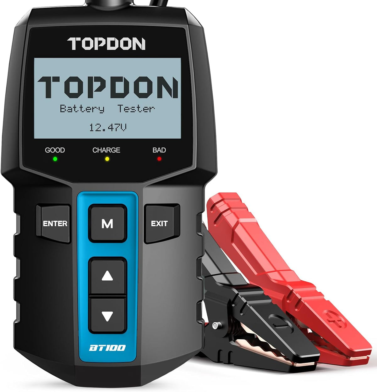 TOPDON BT100 12V Car Battery Tester, Automotive Battery Load Tester