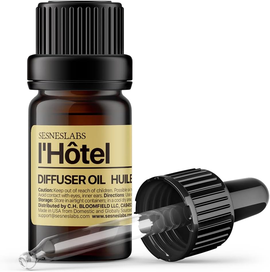sesneslabs Santal Diffuser Oil, Niche Scent, Amber Coco Vanilla Cedar Sandalwood Musk Essential Oils Blend for Ultrasonic Diffuser Scent Projects(.33 oz/10 ml)