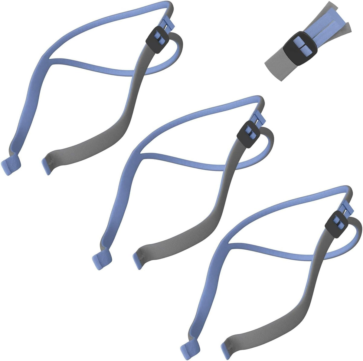 Tegneo Airfit P10 Headgear Strap, Latest Version Replacement Headgear Compatible with Airfit P10 & Airfit N30 CPAP Supplies, Quick-fit Design, Soft Elastic Material, 2-Pack