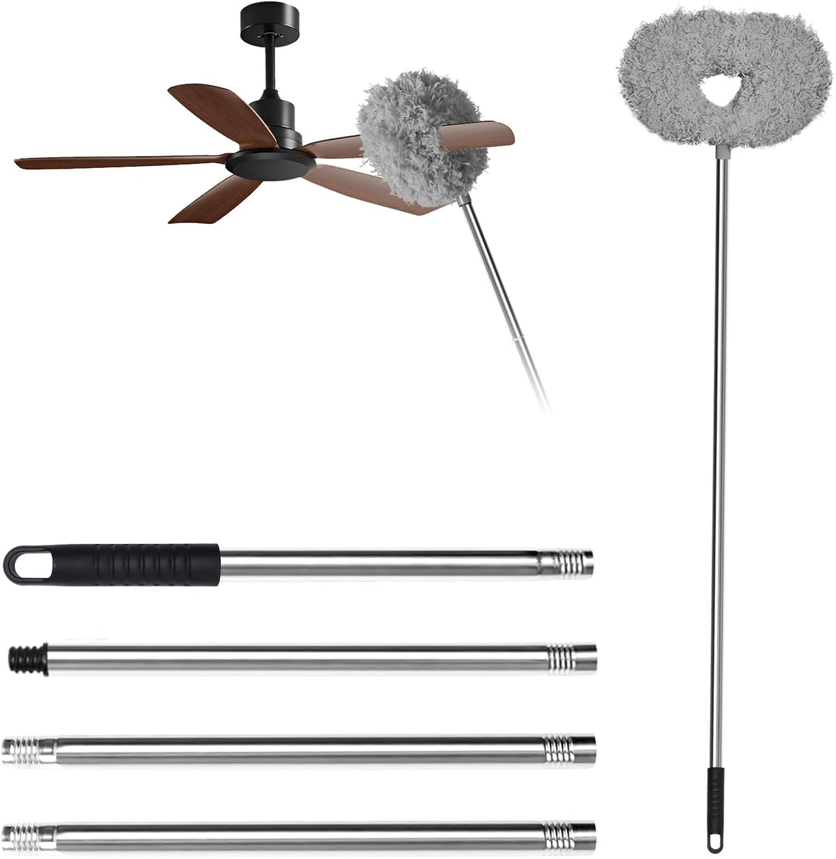 Storystore Ceiling Fan Cleaner Duster, Adjustable Microfiber Duster