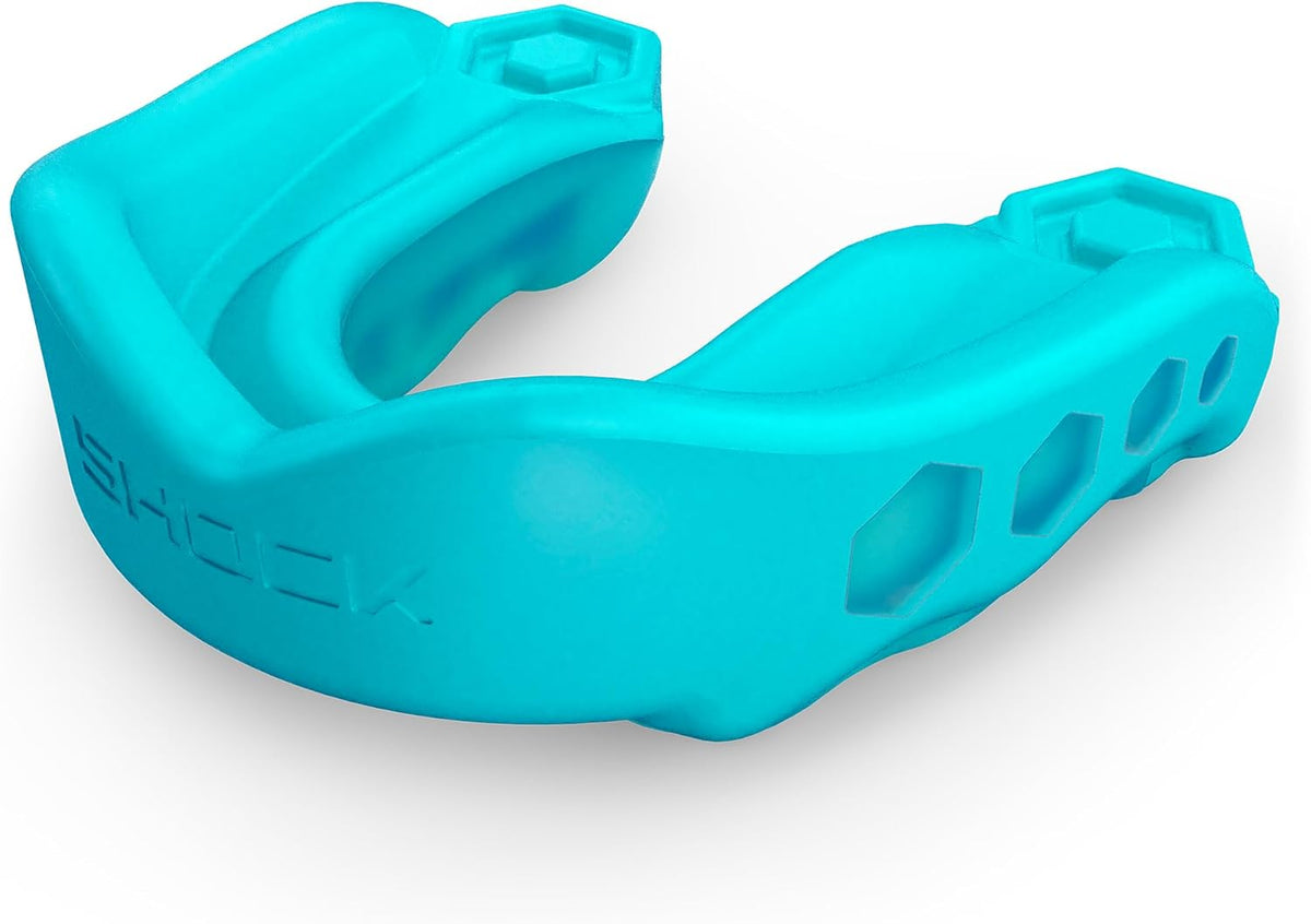 Shock Doctor Mouth Guard Sports, Hockey, Lacrosse, Baseball, Wrestling Moutguard, Gel Max Heavy Duty Protection & Custom Fit, Football Mouth Guard with Strap, Adult & Youth Mouthguard