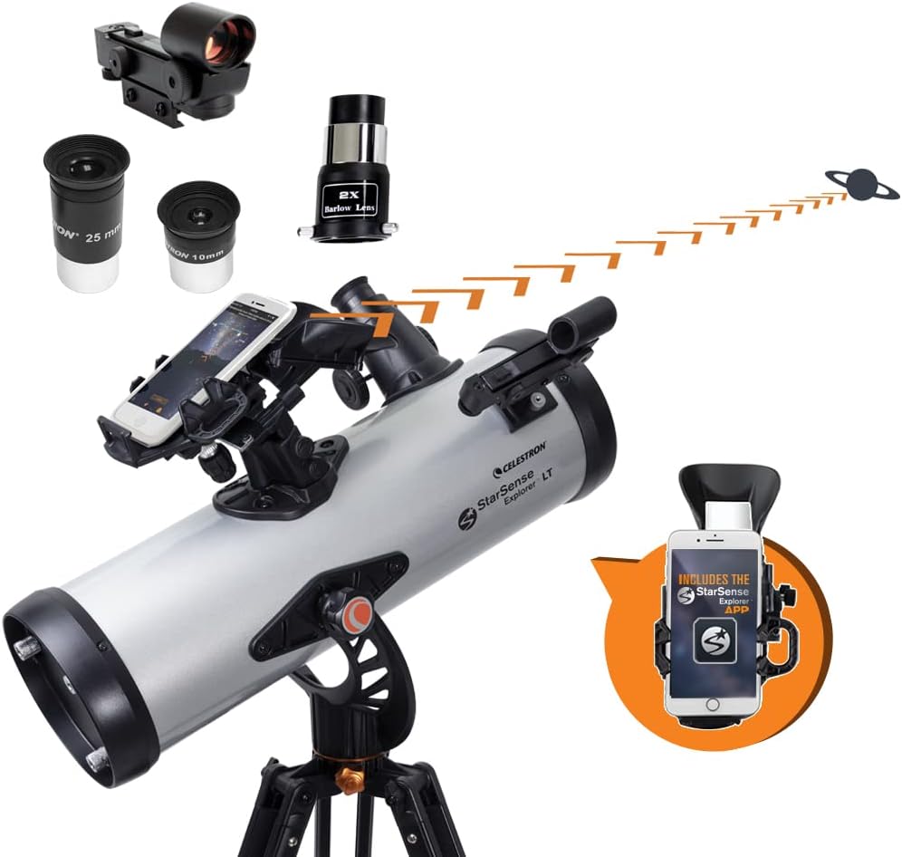 Celestron StarSense Explorer LT 114AZ Newtonian Smartphone Guided Telescope