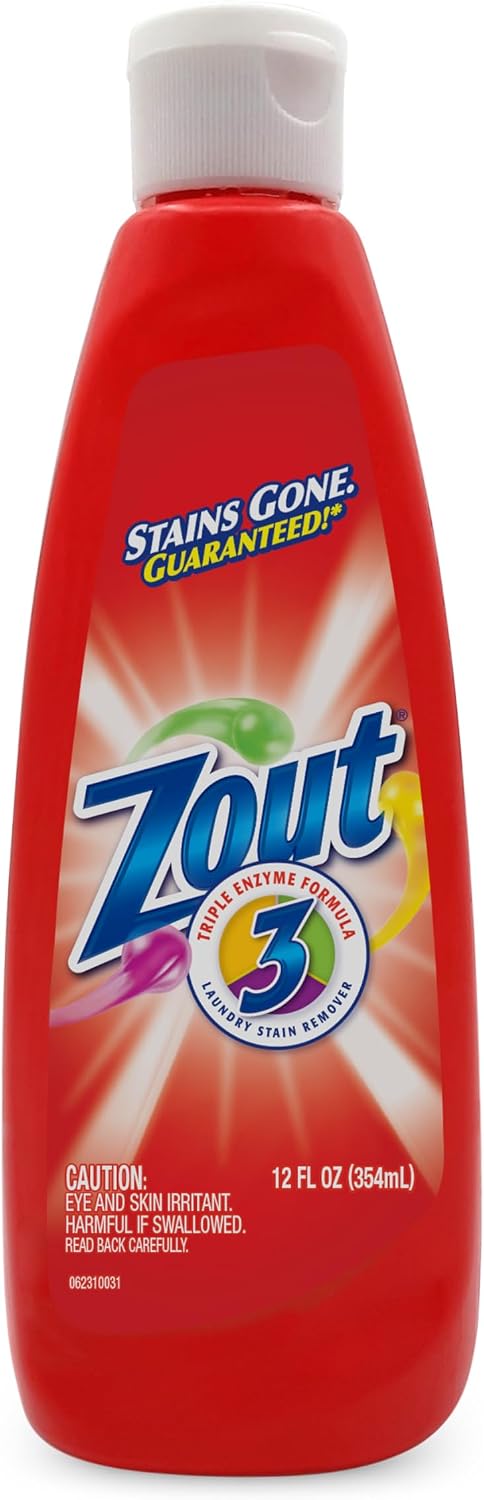 Zout Laundry Stain Remover, Blood, Grass, Sauces & Oil Stains, 12 oz