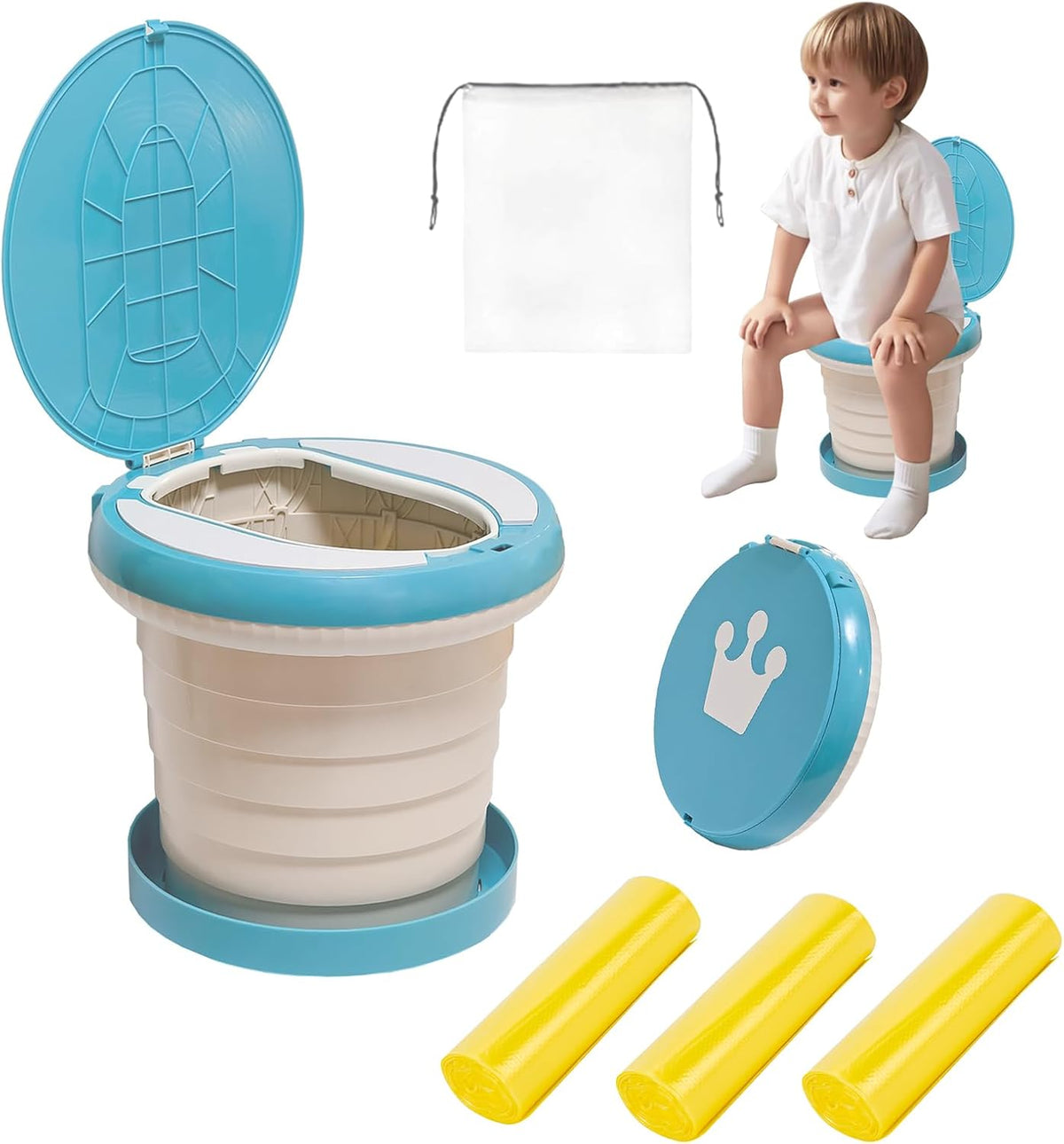 Portable Potty for Toddler,Travel Potty Seat for Toddler,Travel Toilet Kids