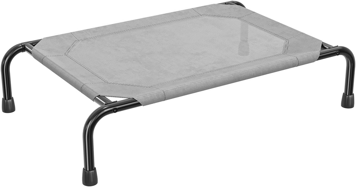 Simple Trending Raised Dog Bed for Large Dogs, Waterproof XL Dog Cot, Grey