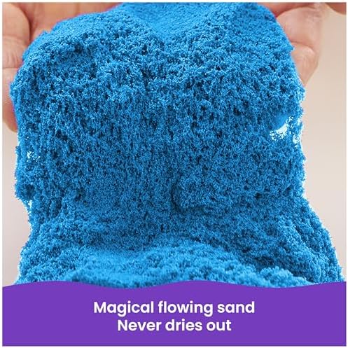Kinetic Sand 2.5lb Blue Amazon Exclusive, Moldable Sensory Toys, Ages 3+