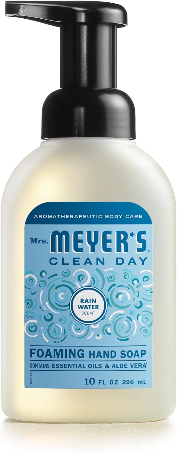 MRS. MEYER'S CLEAN DAY Foaming Hand Soap, Rainwater Scent, 10 fl oz