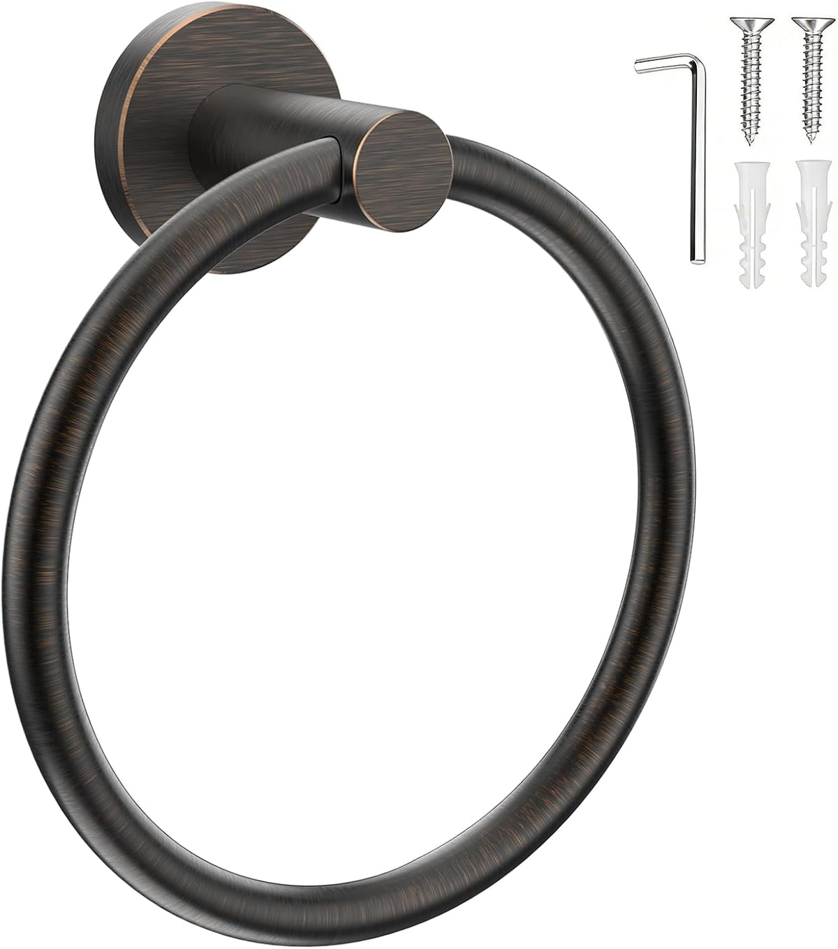 SetSail Towel Holder for Bathroom Wall Matte Black Towel Ring