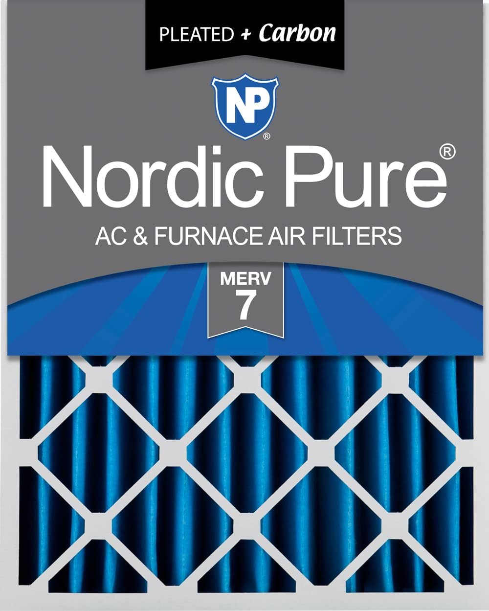 Nordic Pure 20x25x4 (19_1/2 x 24_1/2 x 3_5/8) Pleated MERV 12 Air Filters 2 Pack