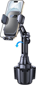 Coolpow Cup Holder Phone Holder for Car Phone Holder Cup Holder Phone Mount【Ultra Stable & Never Shake】Phone Holders for Your Car Cupholder Cell Phone Car Mount for iPhone 17 16 All 4"-7" Smartphones