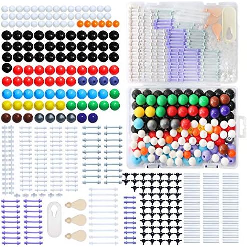 LINKTOR Chemistry Molecular Model Kit (444 Pieces), Student or Teacher Set for Organic and Inorganic Chemistry Learning, Motivate Enthusiasm for Learning and Raising Space Imagination, A Fullerene Set
