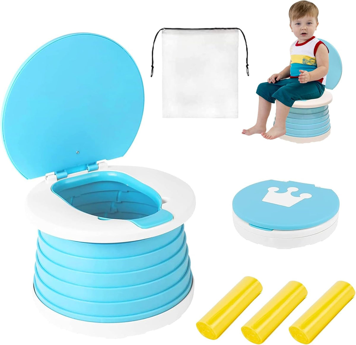 Portable Potty for Toddler,Travel Potty Seat for Toddler,Travel Toilet Kids