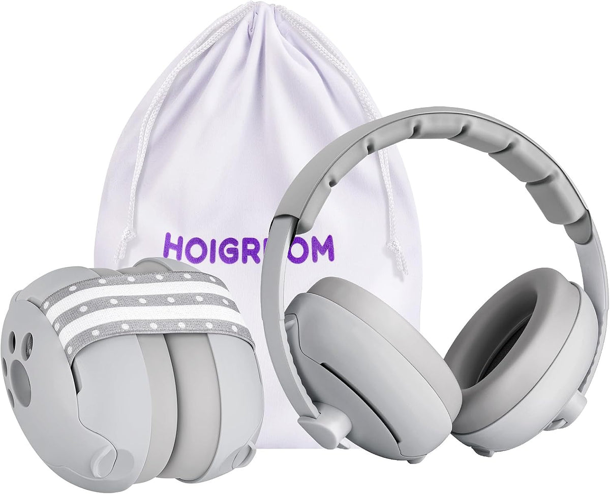 Baby Headphones for Noise, 2-in-1 Baby Ear Muffs Noise Protection