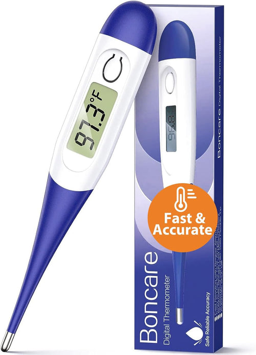 Boncare Digital Thermometer for Adults, Kids & Babies, Dark Blue