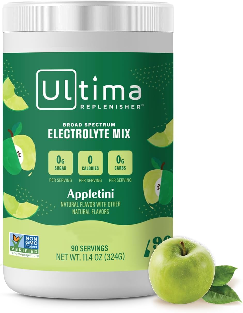 Ultima Replenisher Daily Electrolyte Powder Drink Mix, 90-Serving Canister