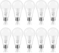 LED Light Bulbs, 100 Watt Equivalent A19, 13W 5000K Daylight White 1500 Lumens Non-Dimmable Bright E26 Edison Medium Screw Bulbs for Home Bedroom Kitchen Living Room Office Lamp, 4-Pack