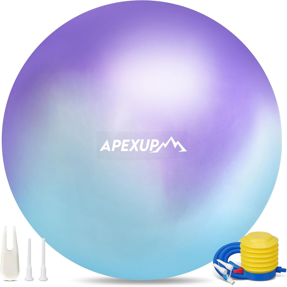 APEXUP Yoga Ball, 660 lbs Anti-Burst Exercise Ball with Pump, 5 Sizes