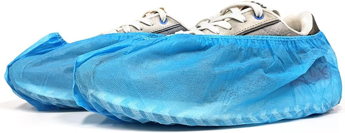 Ogunuoki Pack of 100 Shoe Booties Covers Disposable Non-slip for Guest