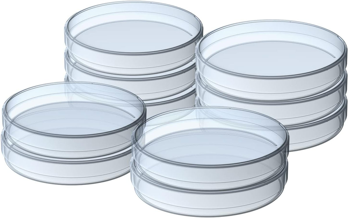 6 Packs Agar Petri Dishes Home Mold Test Kit, Science Project Kit, Mushroom Grow, Potato Dextrose Agar Plates Test HVAC System,Home Surfaces, Air Quality Includes Detailed Mold Identification Guide