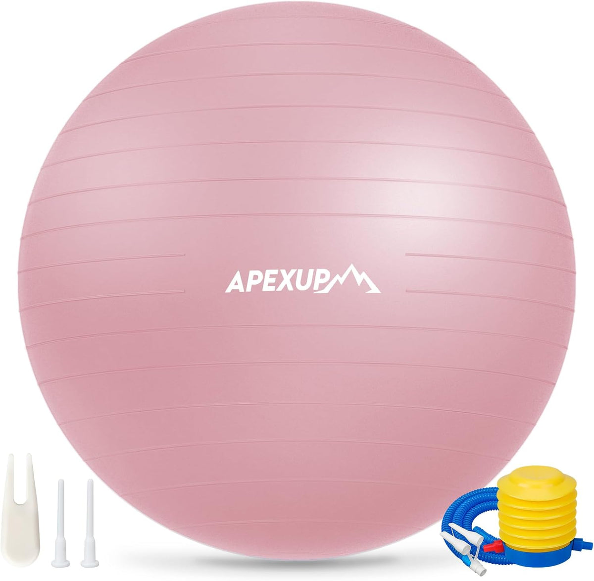APEXUP Yoga Ball, 660 lbs Anti-Burst Exercise Ball with Pump, 5 Sizes