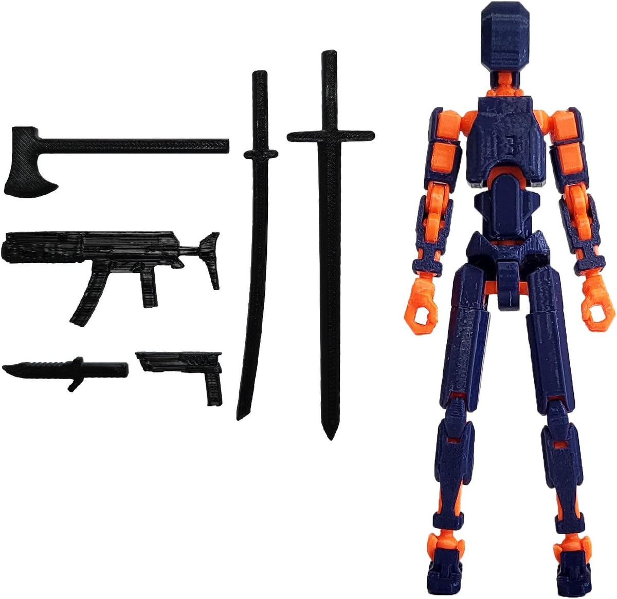 FoxVilla Titan 13 3D Printed Action Figure, Assembled Dummy 13 (Golden)