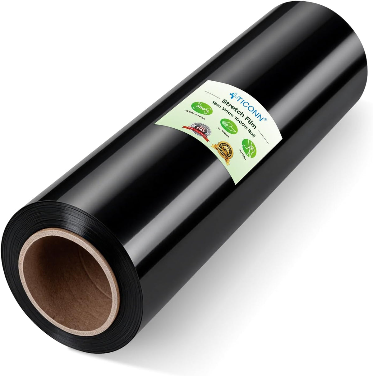 TICONN Stretch Wrap Roll, 15 in x 1000 ft Plastic Wrap for Moving Furniture