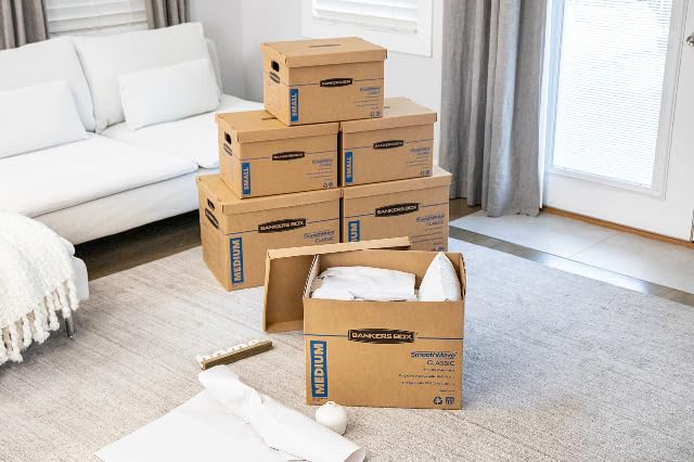 Bankers Box 20-Pack Medium Classic Moving Boxes with Reinforced Handles