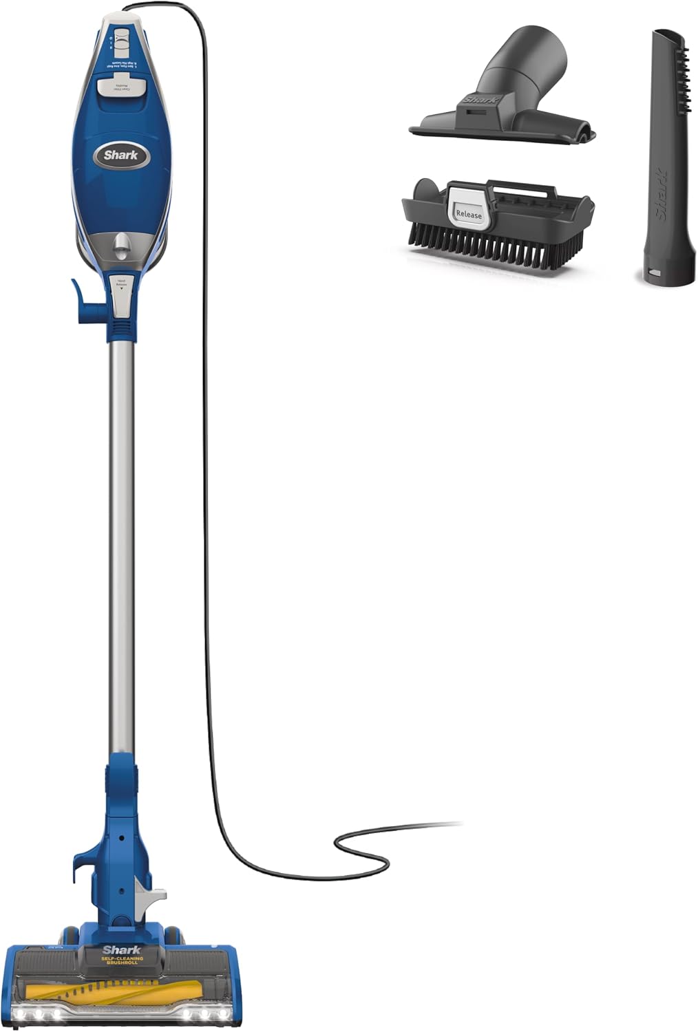Shark HV302 Rocket Pet Corded Stick Vacuum, Lightweight with Swivel Steering for Carpets & Hard Floors, Converts to Hand Vacuum, Includes Crevice Tool, Pet Multi-Tool & Precision Duster, Orange
