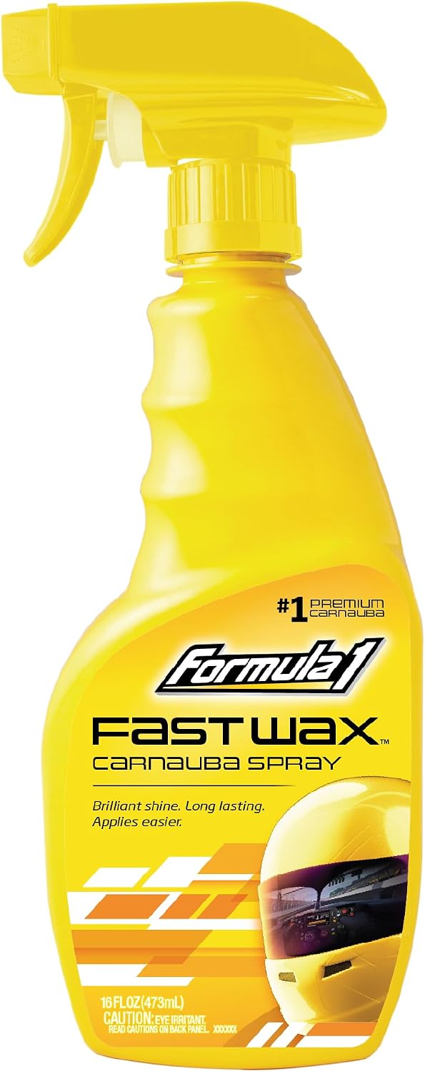 Formula 1 Carnauba Car Wax Paste, High Gloss Shine & Water Beading, 8oz