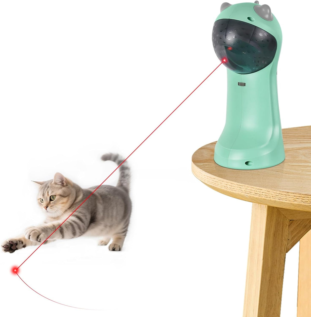 TBTeek Cat Toy, Automatic Motion-Activated, 5 Fun Patterns, 4 Speed Modes
