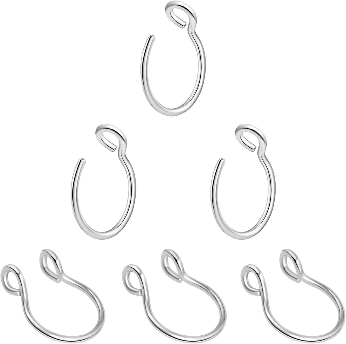 1-16Pcs 16G 18G 20G 22G Nose Rings Hoops Nose Piercings Fake Nose Ring Fake Septum Nose Ring Fake Lip Rings Fake Septum Piercing Fake Nose Piercing Fake Nose Hoop Faux Nose Rings Clip On Nose Cuffs Nose Piercing Jewelry Nose Rings for Women Men Nose Hoops